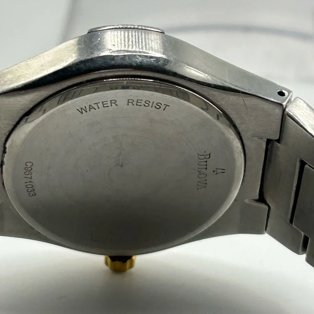 Bulova White 2-Tone Stainless Steel Women's Watch 98U28  #550